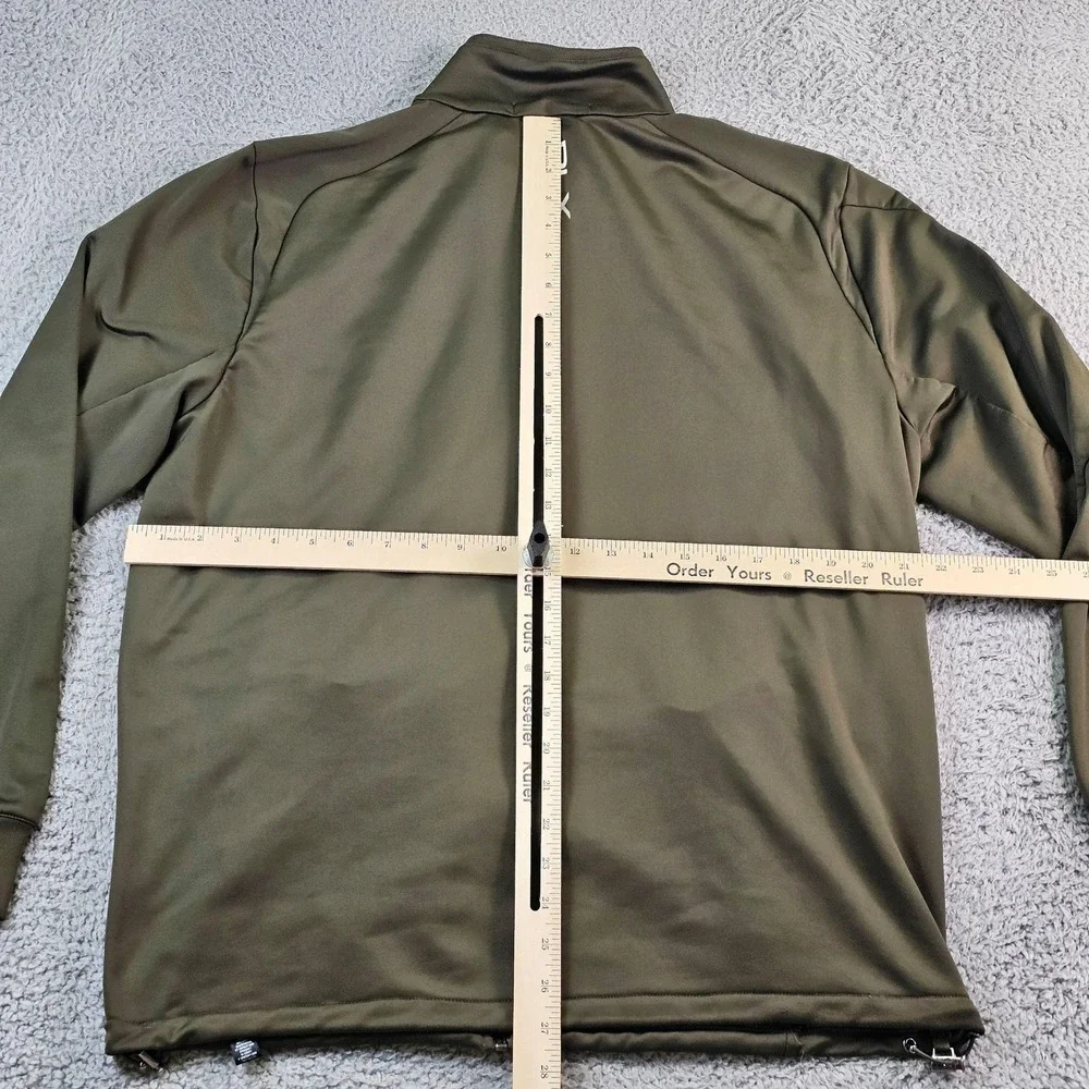 RLX Ralph Lauren Track Jacket Mens Large Green Full Zip Golf Softshell Redstone